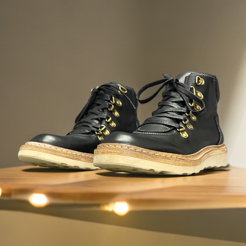 Leather Work Western - Sepatu Boots Kulit Asli Buatan Tangan
