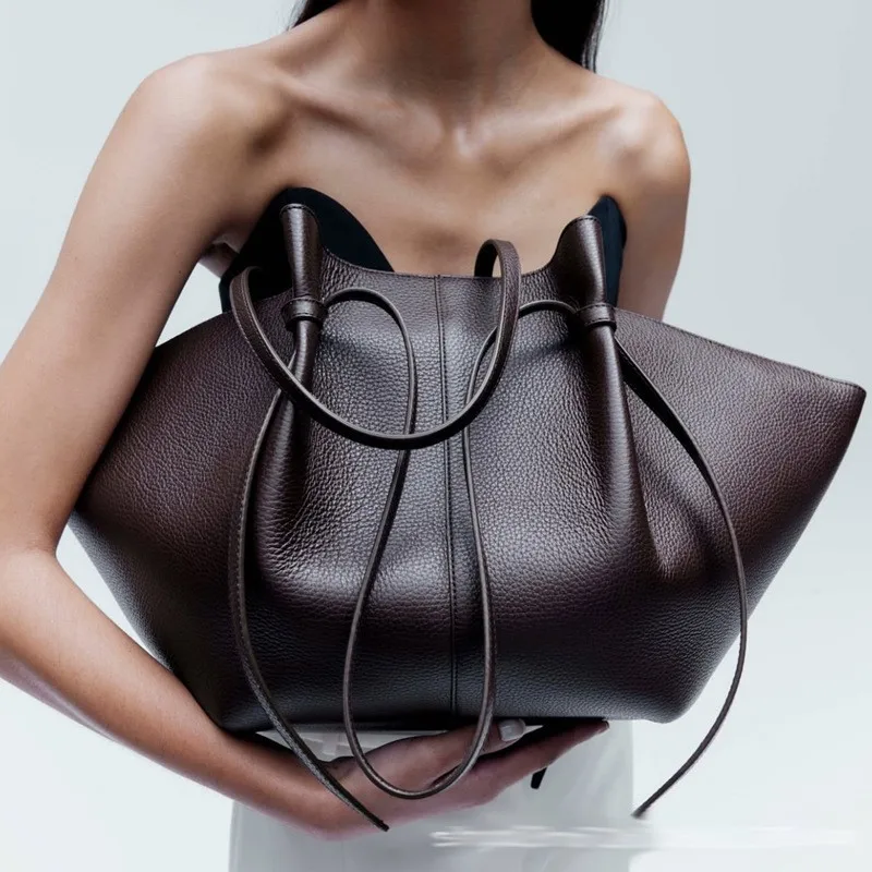 Leather Work Handbags - Tas Bahu Kulit Wanita Dompet Dumpling