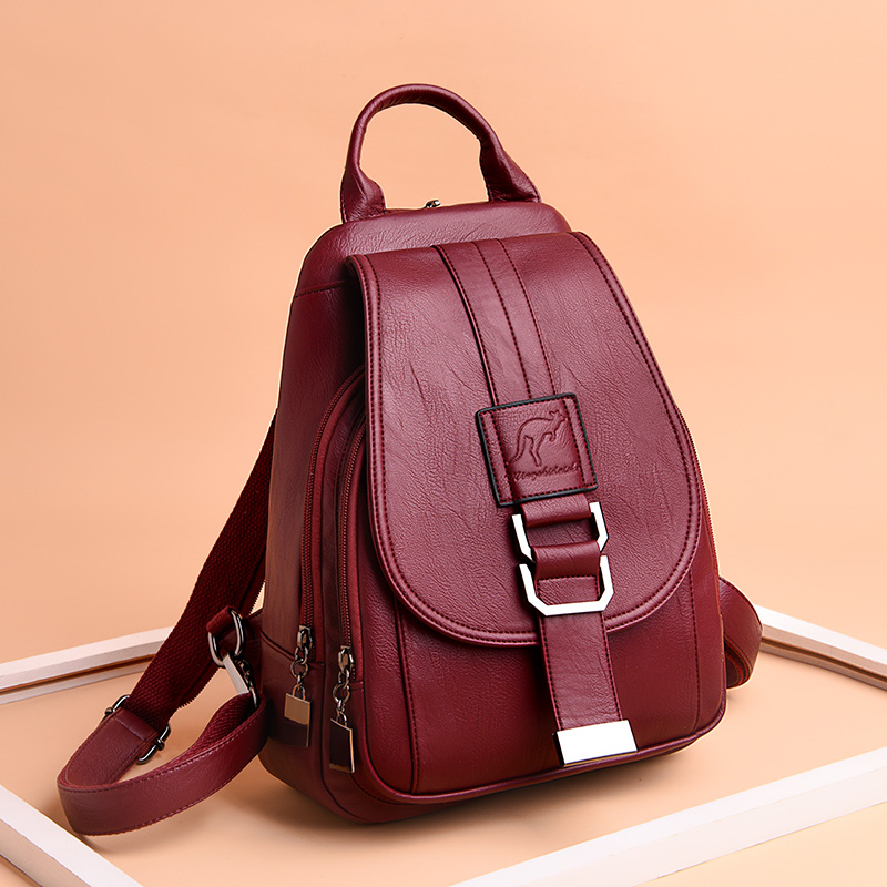 Leatherwork Letters - Ransel Sekolah 6 warna wanita, tas