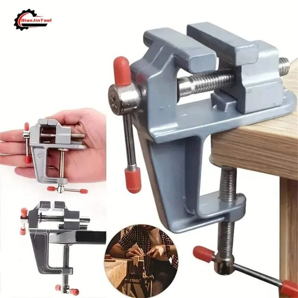 Leatherwork Bench - Penjepit Meja Mini, Penjepit Aluminium Kecil