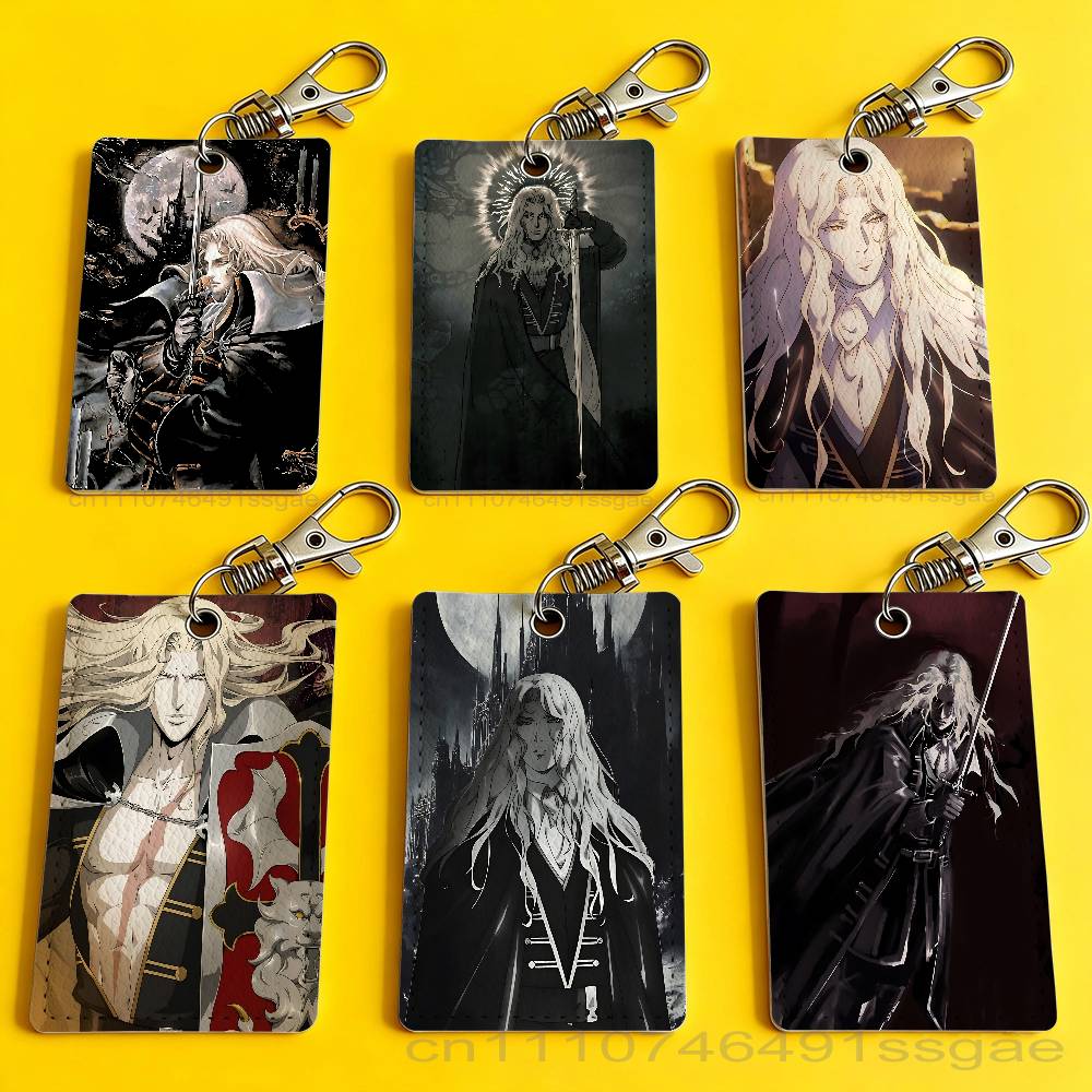 Leather Work - Gantungan Kunci Tempat Lencana Game C-castlevania