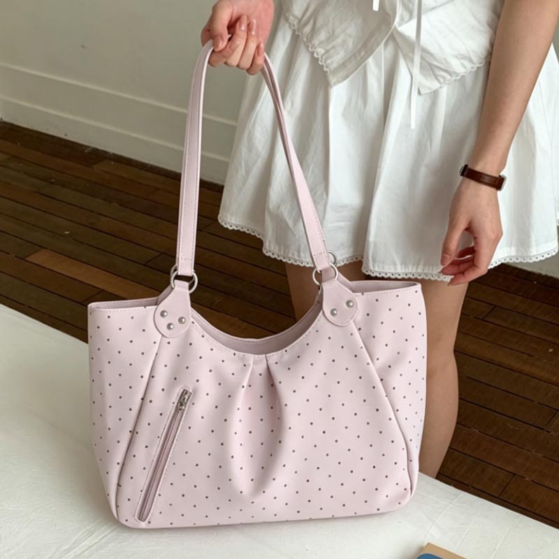 Tas Selempang Polka Dot Korea  - Leather Work Duffle ulasan dan harga