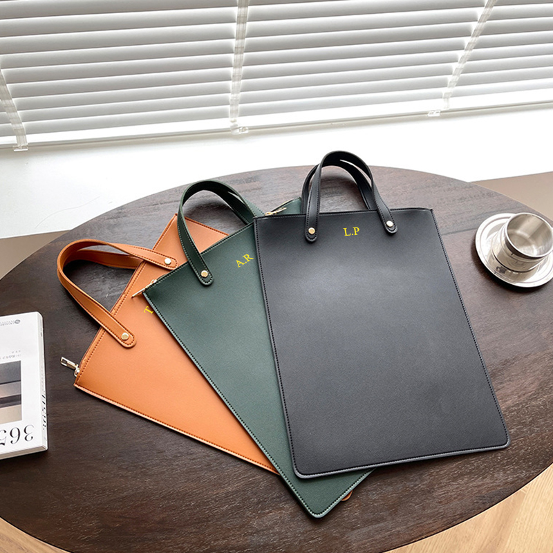 Tas Laptop Desain Mewah Custom - Leather Work Handbags ulasan dan harga