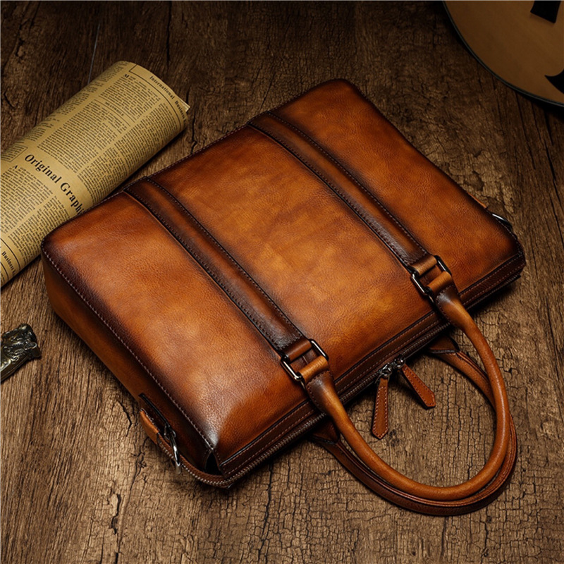 Tas Kerja Kulit Asli YETTIES | - Leather Work Handbags ulasan dan harga