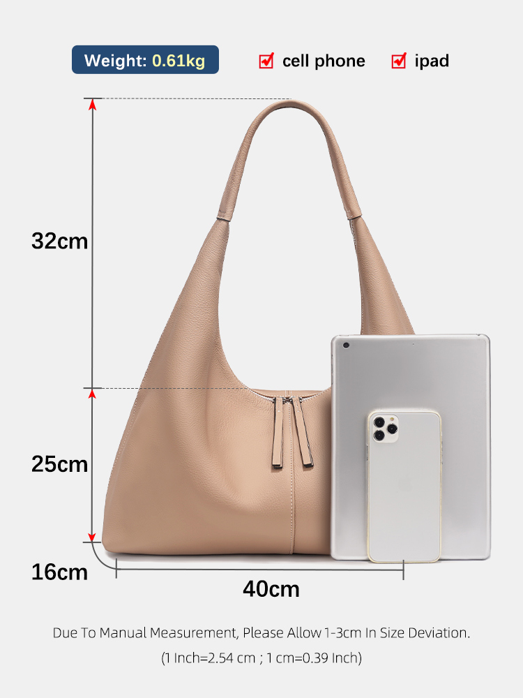 Zency Tas Tote Kapasitas Besar - Leather Work Handbags ulasan dan harga