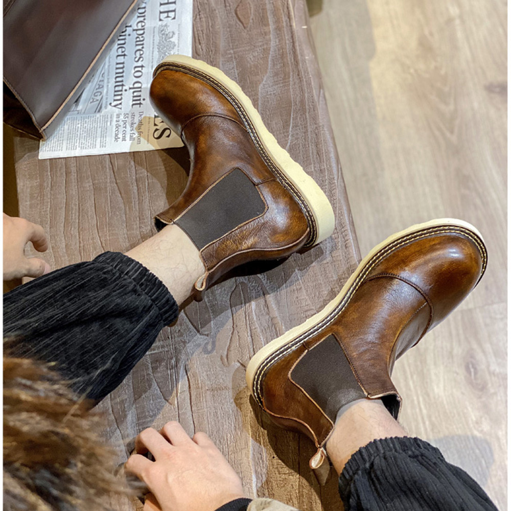 Sepatu Boots Chelsea Kulit Asl - Leather Work Western ulasan dan harga