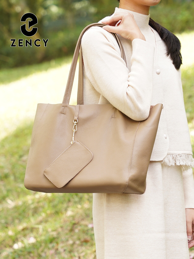 Tas Tote Besar Kulit Asli Zenc - Leather Work Handbags ulasan dan harga