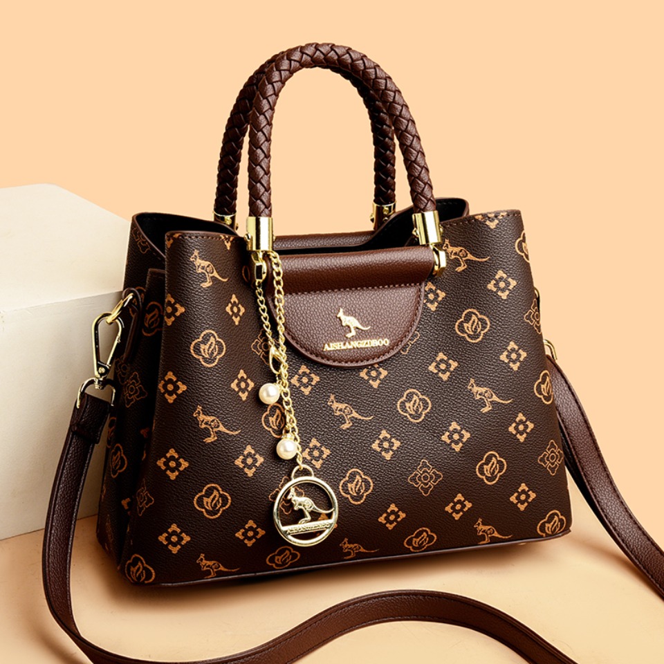 Tas Tangan Mewah Tote Kasual K - Leatherwork Letters ulasan dan harga