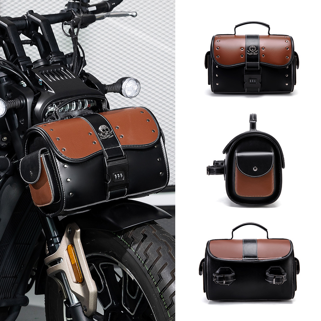 Tas Samping Motor Vintage Moti - Leatherwork Rivets ulasan dan harga