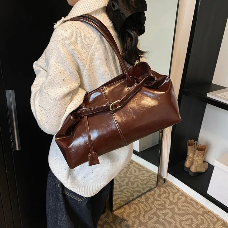 Tas Selempang Hobo Kulit PU Mi - Leather Work Handbags ulasan dan harga