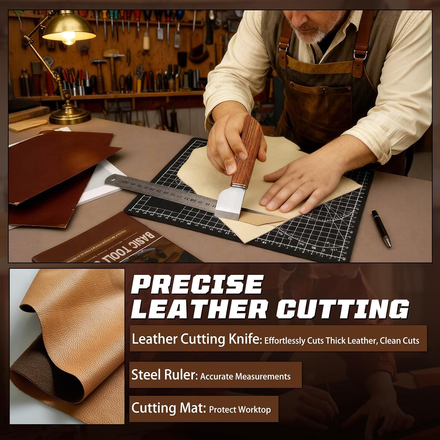 Perlengkapan Kerja Kulit, Pera - Leather Work ulasan dan harga