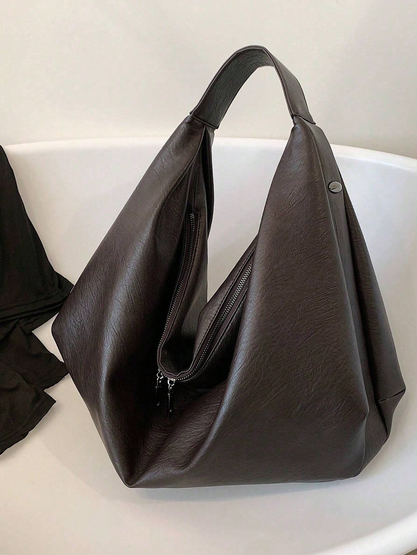 Tas Tote Kulit PU Kapasitas Be - Leather Work Handbags ulasan dan harga