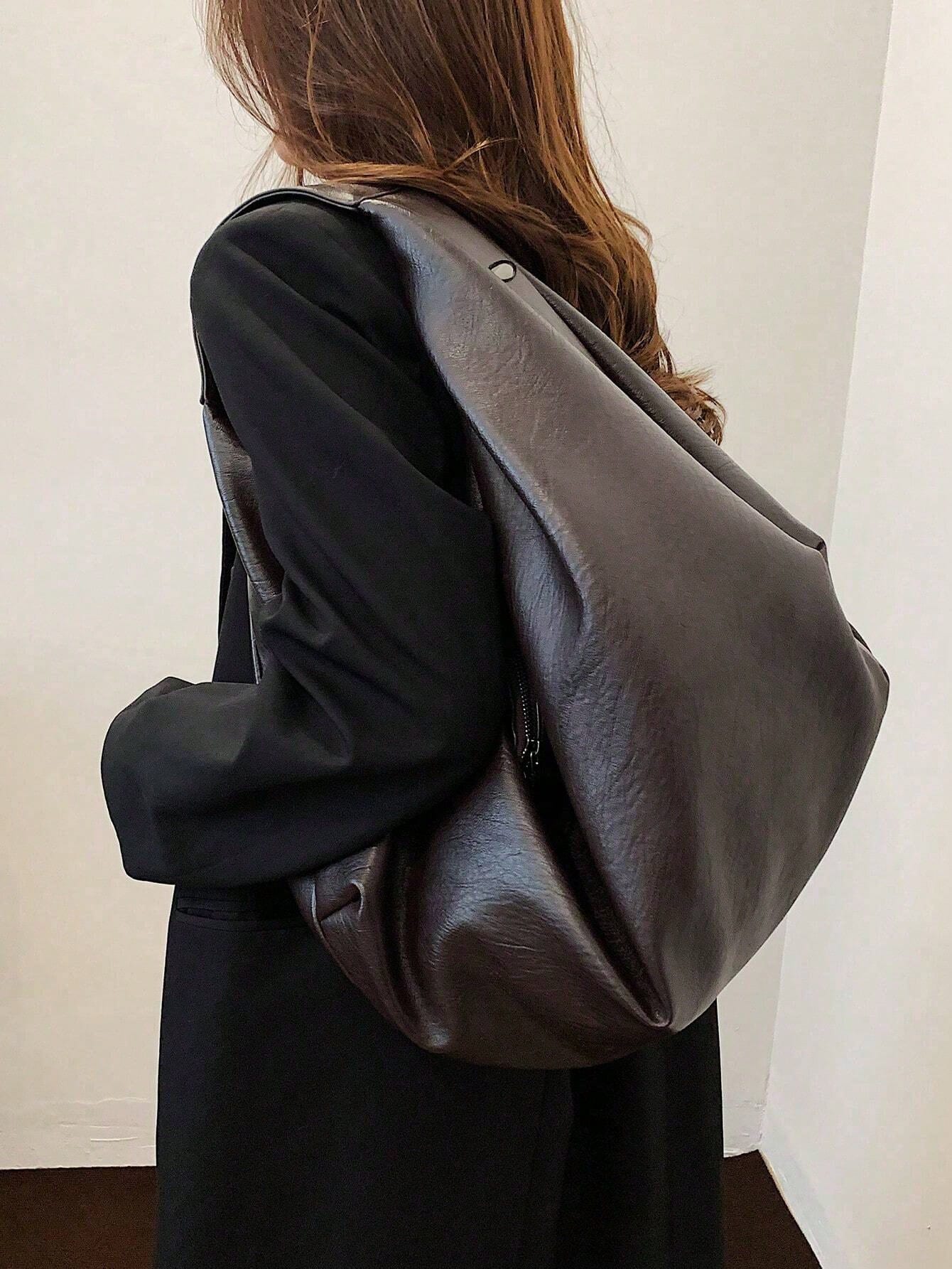 Tas Tote Kulit PU Kapasitas Be - Leather Work Handbags ulasan dan harga
