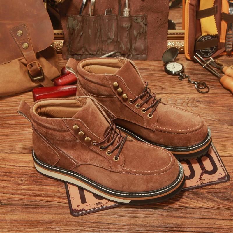 Sepatu Boots Kulit Asli Gaya R - Leather Work Western ulasan dan harga