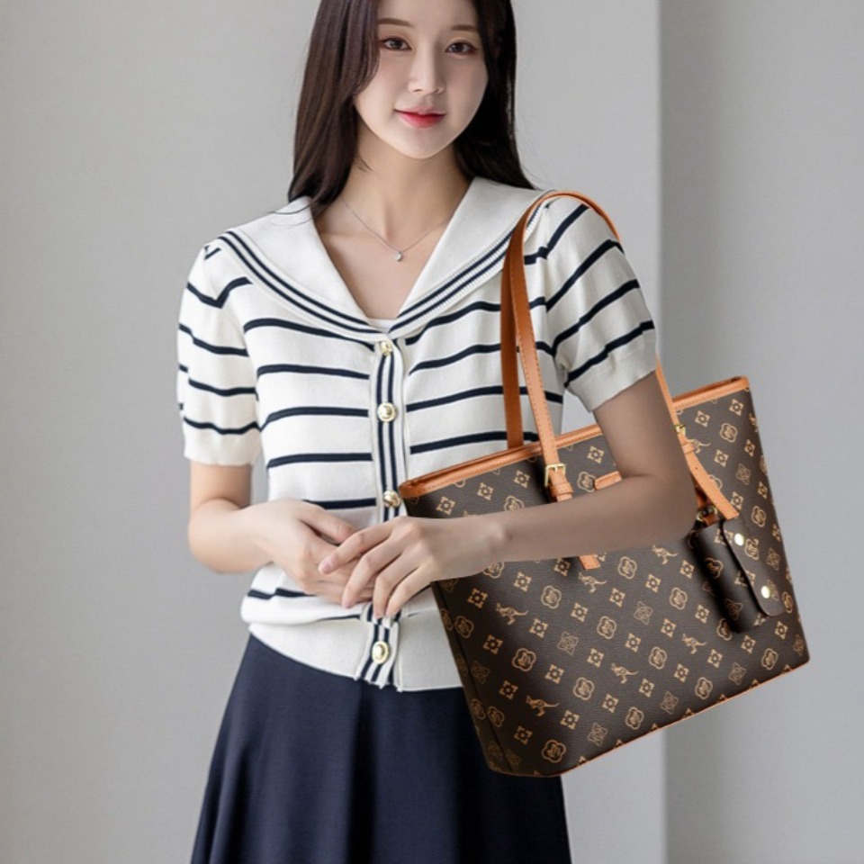 Tas Tangan Mewah Tote Kasual K - Leatherwork Letters ulasan dan harga