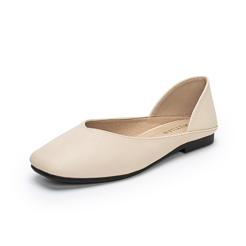 Sepatu flat wanita berbahan ku - Leather Work ulasan dan harga